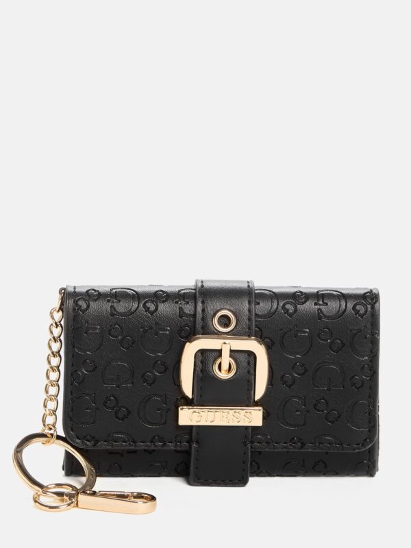 billetera-guess-elegante-mujer-keychain_1 Guess Belted Fold-Over Card Case Keychain – Billetera con llavero