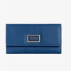 Cartera Guess Abree Slim Clutch Azul – Diseño Liso