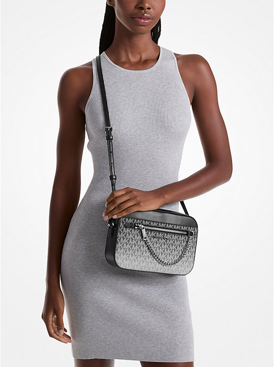 Bandolera Jet Set Grande Ombré con Logotipo Exclusivo