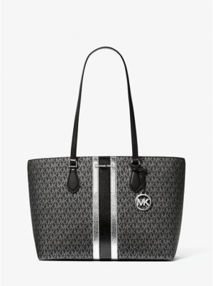 imgi_7_35F4S6HT9V-0001_1 Bolso Michael Kors Sheila Large Tote con Logotipo y Detalles Metálicos